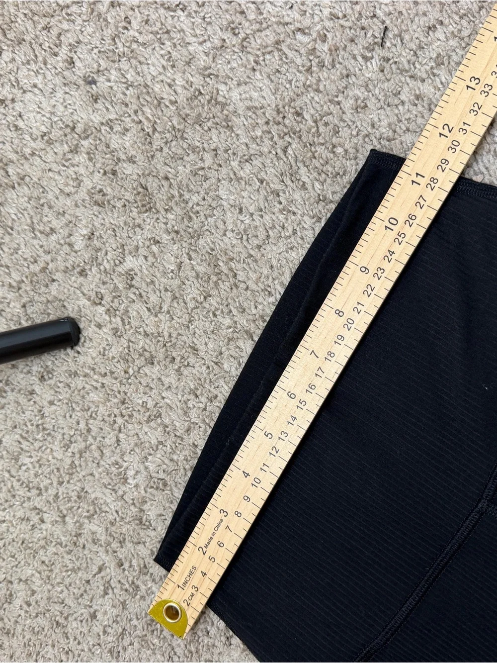 lululemon athletica Black High-Rise Ribbed Leggings